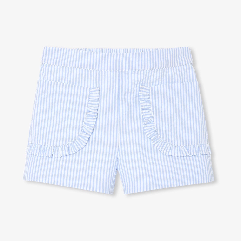 Jacadi Blue and White Striped Kids Shorts